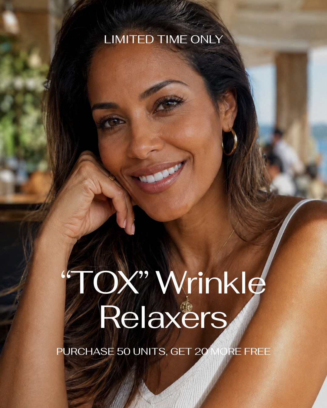 "TOX" Wrinkle Relaxers | Buy 50 Units, Get 20 More